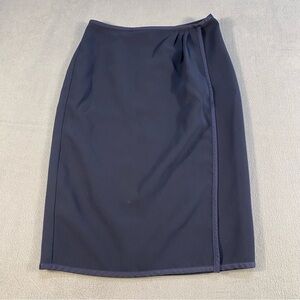 Ann Taylor Women’s Navy Blue Pencil Skirt,Back Zipper, lined,waist 26”,length24”